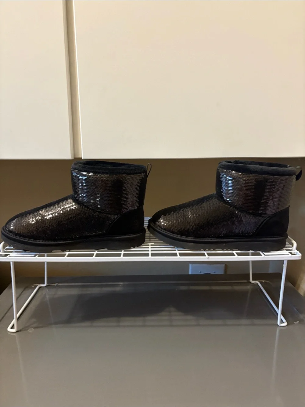 UGG Black Classic Mini sequin Boots for Women or Kids'